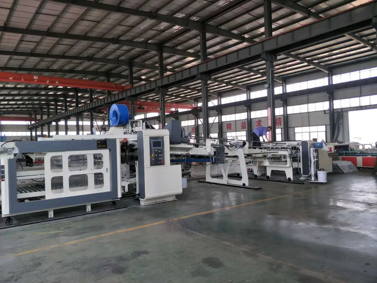 ZH-SYKM High Speed Flexo Printer Slotter Rotary Die Cutter With Stacker And Folder Gluer Carton Printing Manufacture Machine