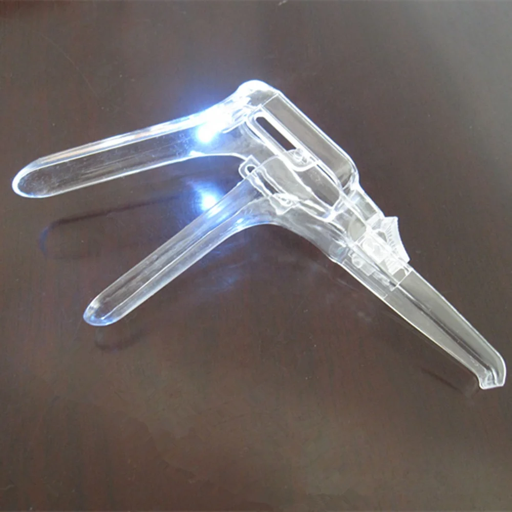 plastic vaginal dilators with illuminating LED light