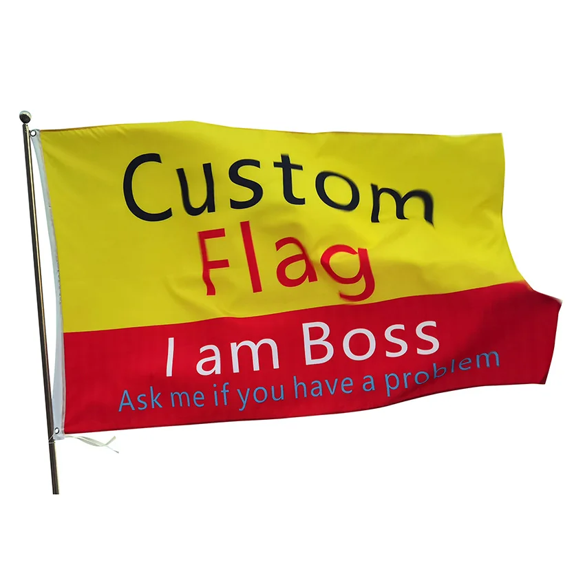 Professional Factory Supply Blank Free Logo  Waterproof Custom Print Flag  3x5ft polyester national