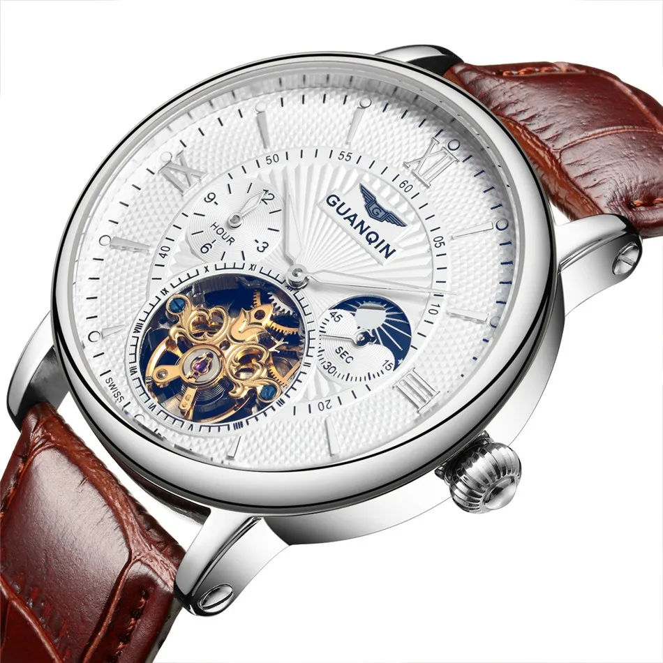 
GUANQIN Quartz Chronograph Buy Cheap Watches Analog Wrist Watch 