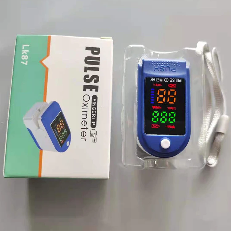 CE certified fingerclip oximete with the best fingertip  pulse oximete with four-color LED screen tube