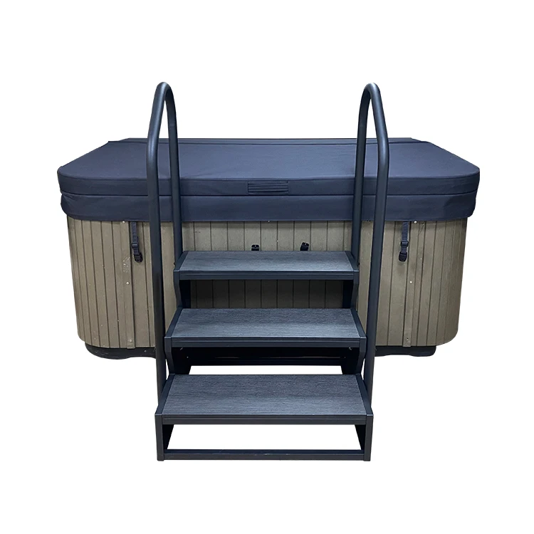 Factory Customized italy aluminum hot tub swim spa ladder with handrail