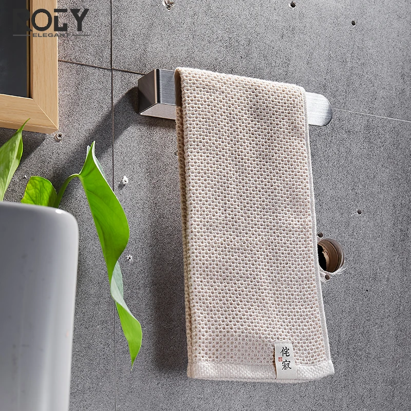 
Bathroom Accessories Stainless Steel Towel Rack Brushed Nickel Metal Towel Bar for Bathroom 