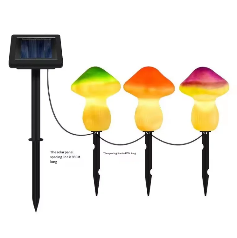 Led Outdoor Luminous Simulation Mushroom Light Solar Plastic Garden Solar Energy 90 80 Solar Lamp Waterproof Wall Fence