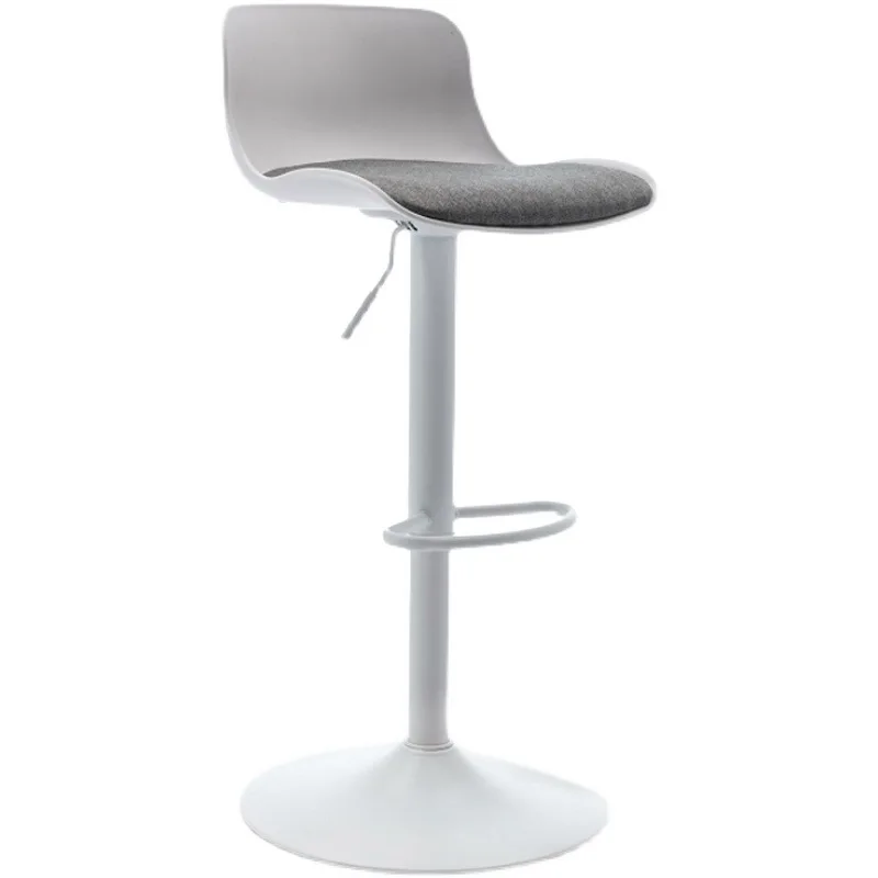 Барный стул в скандинавском стиле, современный простой подъемный стул, домашний высокий стул, барный стул, спинка с вращением на 360 градусов