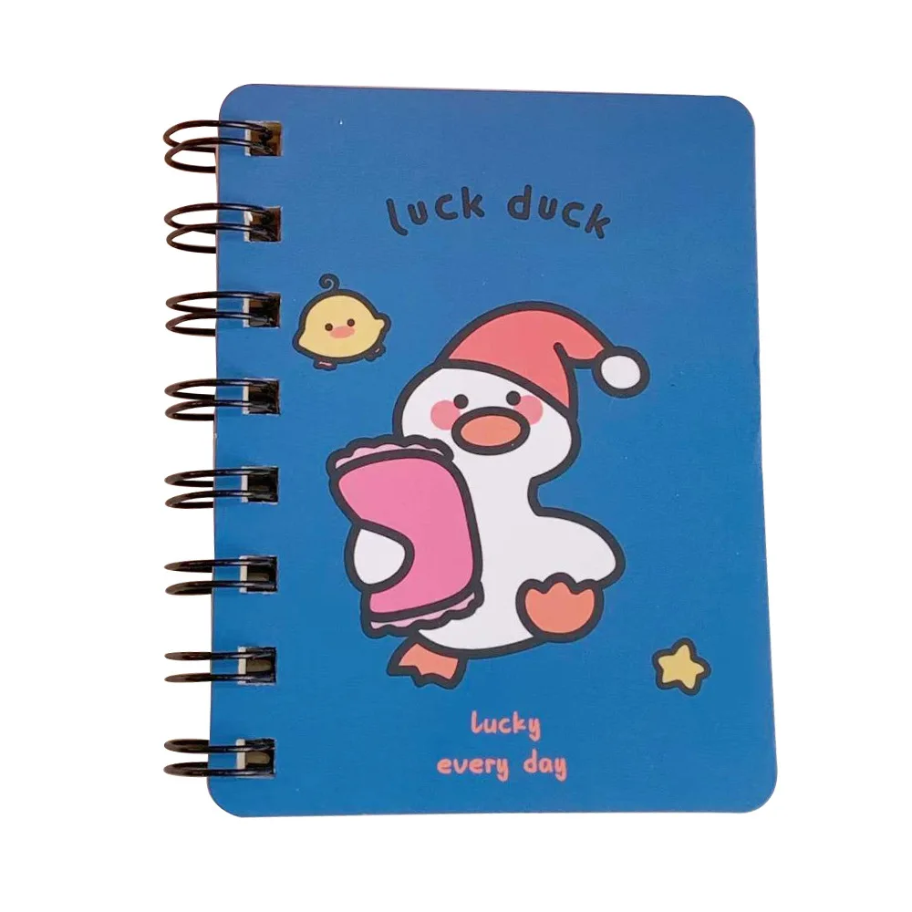 School Office Supply Cartoon Mini Coil Notebook Diary Book ske Exercise Book Carry Rollover Coil Notebook