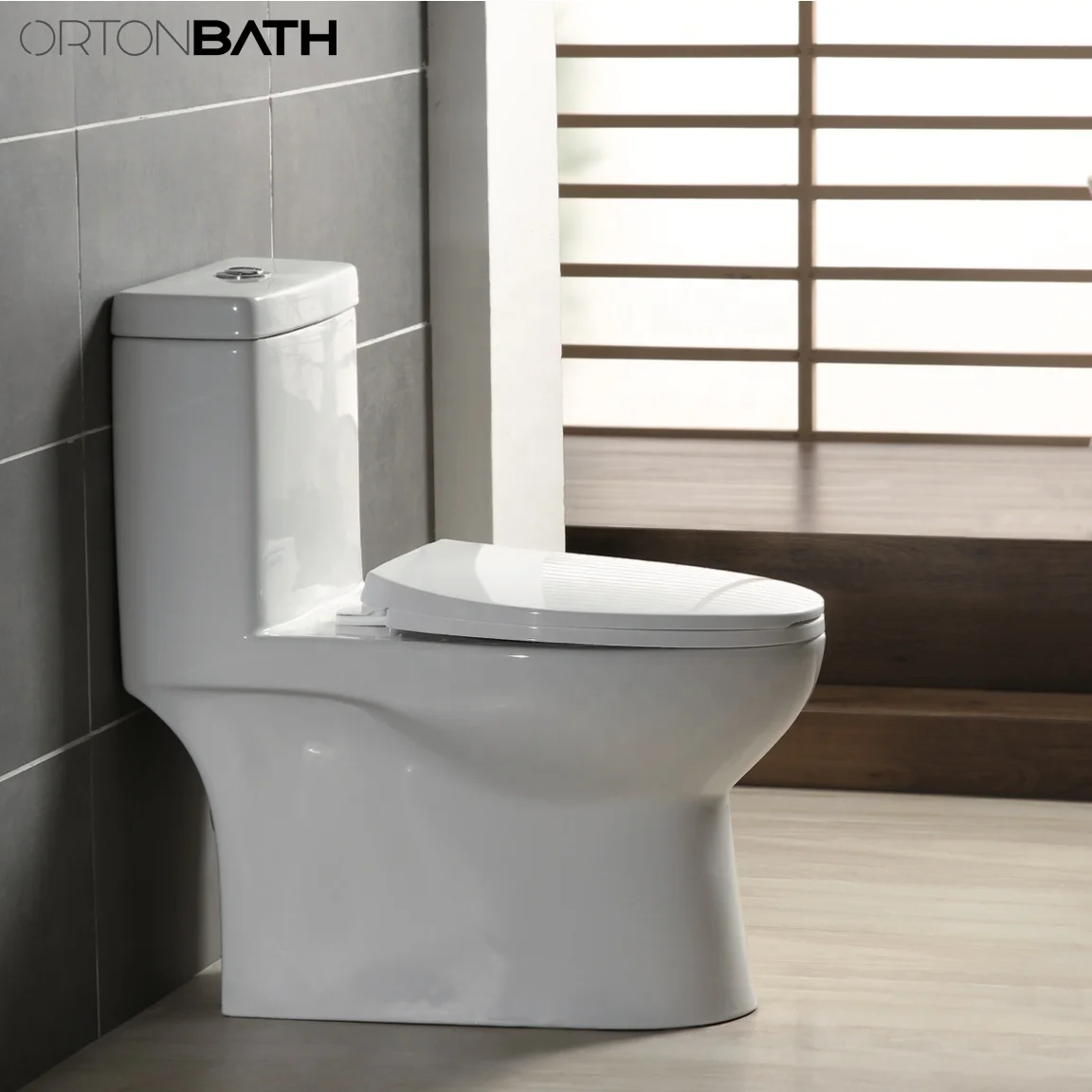 ORTONBATH North America UPC  MISO test Ceramic Toilet Sanitary Wares Water Closet Wc Commode Set Siphonic one Piece Toilet