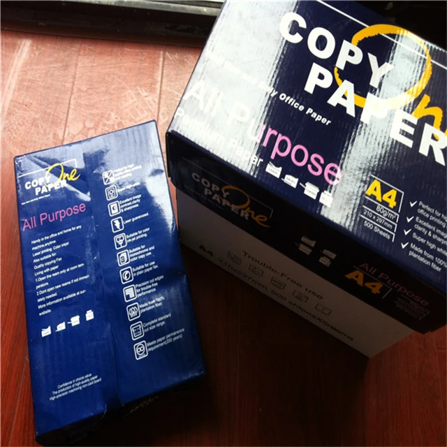 in 20ft container a4 paper 80gsm 500sheets/ream can load 8000reams