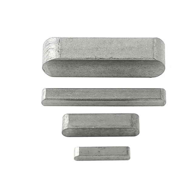 DIN6885 parallel key flat with round ends high steel C45