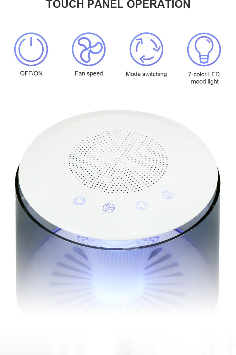 Gonrair Professional  Manufacturer Room Cleaner Intelligence USB charging Air Purifier With Bluetooth Speaker