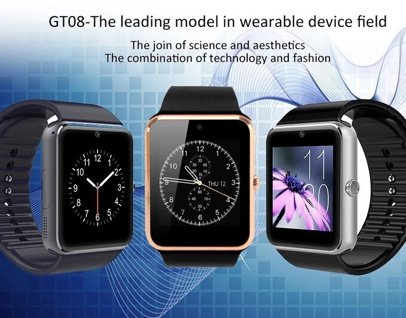 
Relo Smartwatch Gt08 Z60 A1 DZ09 Q18 Sim Card Celular 