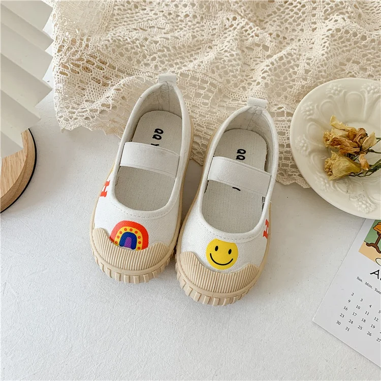 Spring Autumn Boutique Color Mixing Toddler Cartoon Cute Fashion Girl Casual Baby Walking Shoes