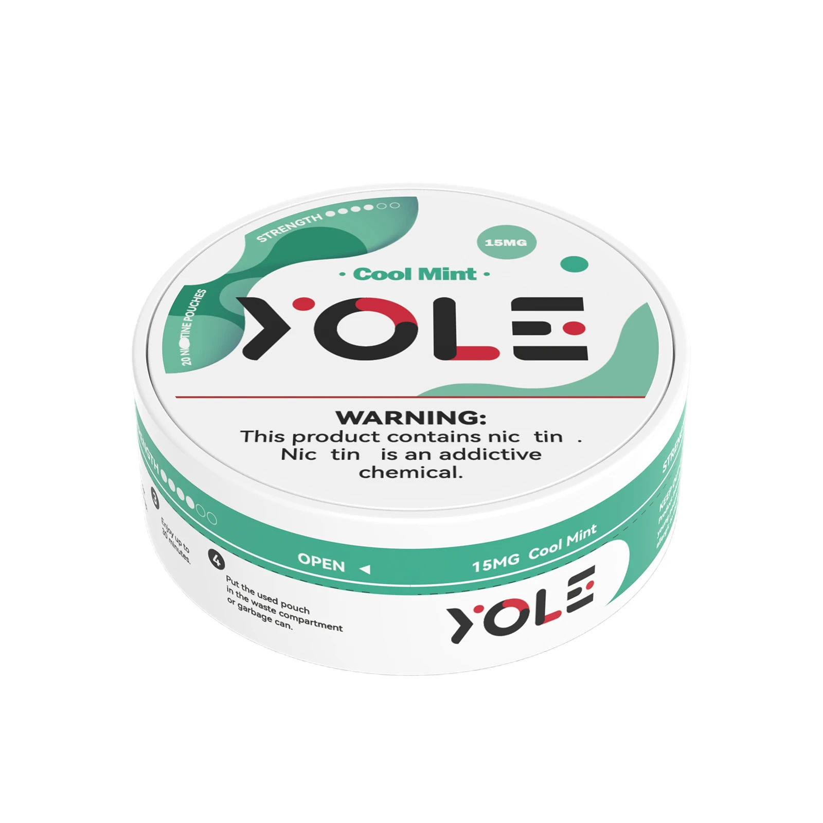 ZYN yolo Smokeless Metal Boxes Smokeless Pipes Aluminum Pouches Canister Pouches