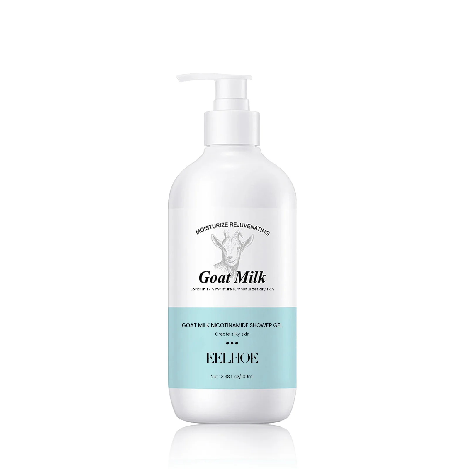 Eelhoe Nicotinamide Bath Supplies Whitening Shower Gel Skin Care Bath Body Goat Milk Shower Gel
