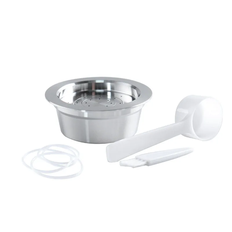 The refillable coffee capsules are made of food grade stainless steel safe and durable reusable and environmentally friendly