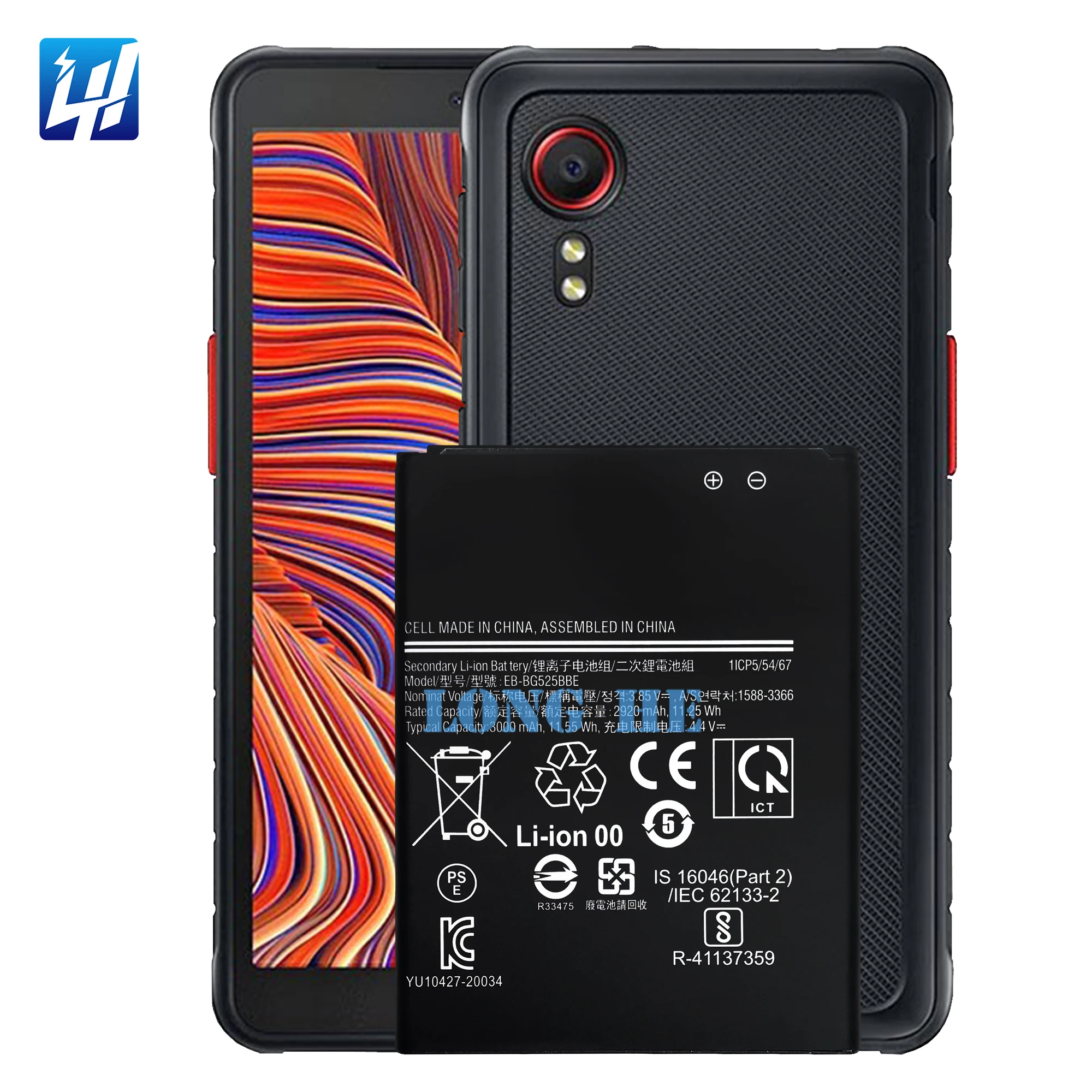 3.85V EB-BG525BBE Replacement Battery For Samsung Xcover 5 SM-G252F/DS Genuine Phone Battery