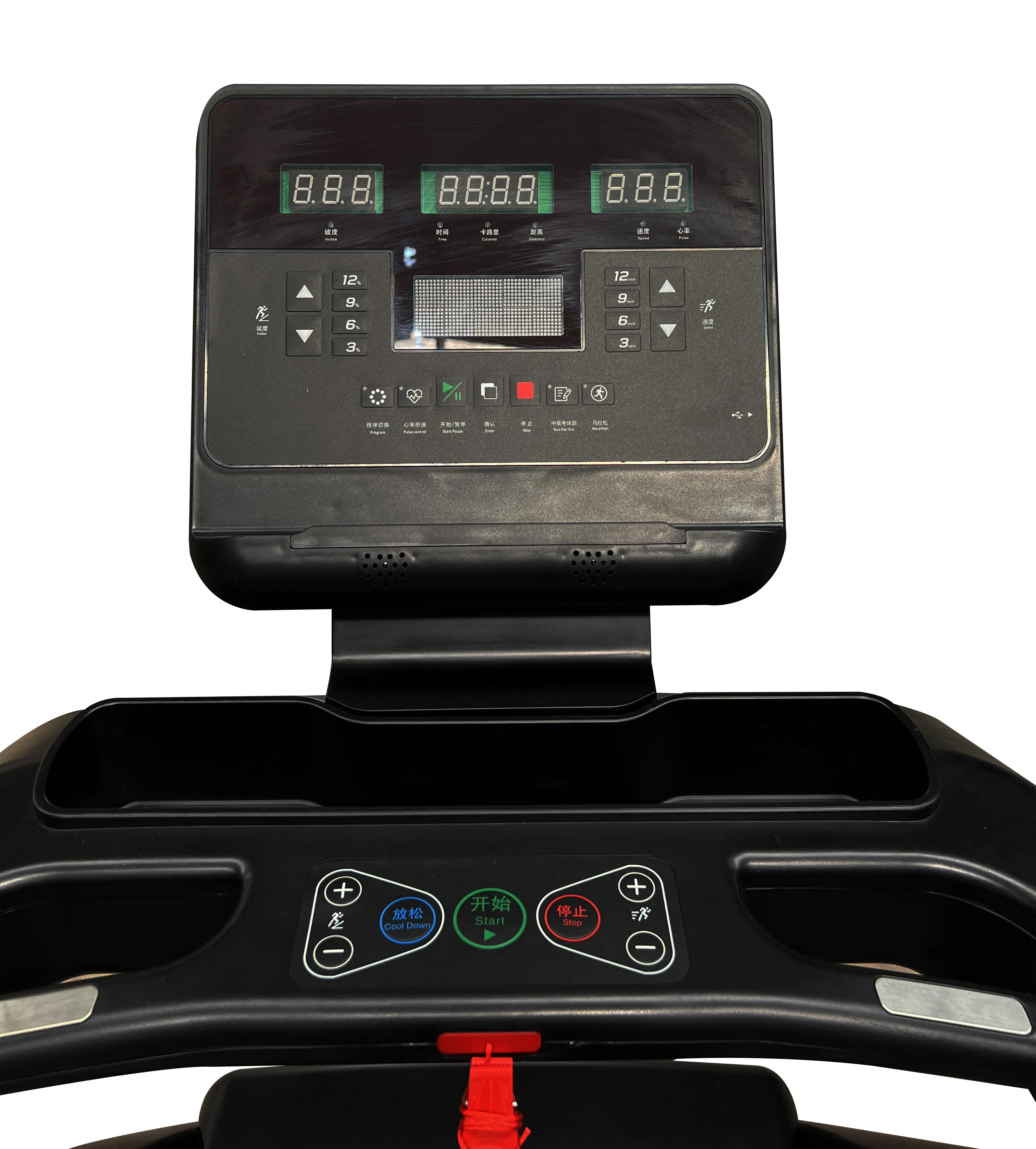 Commercial Grade Electric Treadmill Large Running Surface Heart Rate Monitor Manual Folding LCD LED Display Cardio Mechanical