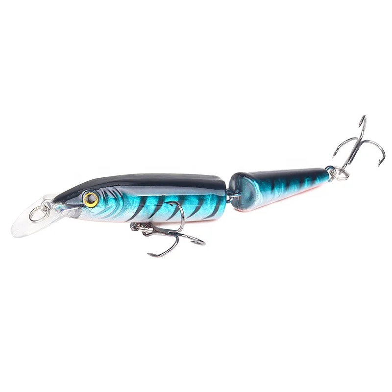 Два сегментированные 10 5 см/9g совместных рыбий жесткая Приманка Minnow приманки искусственные рыболовные