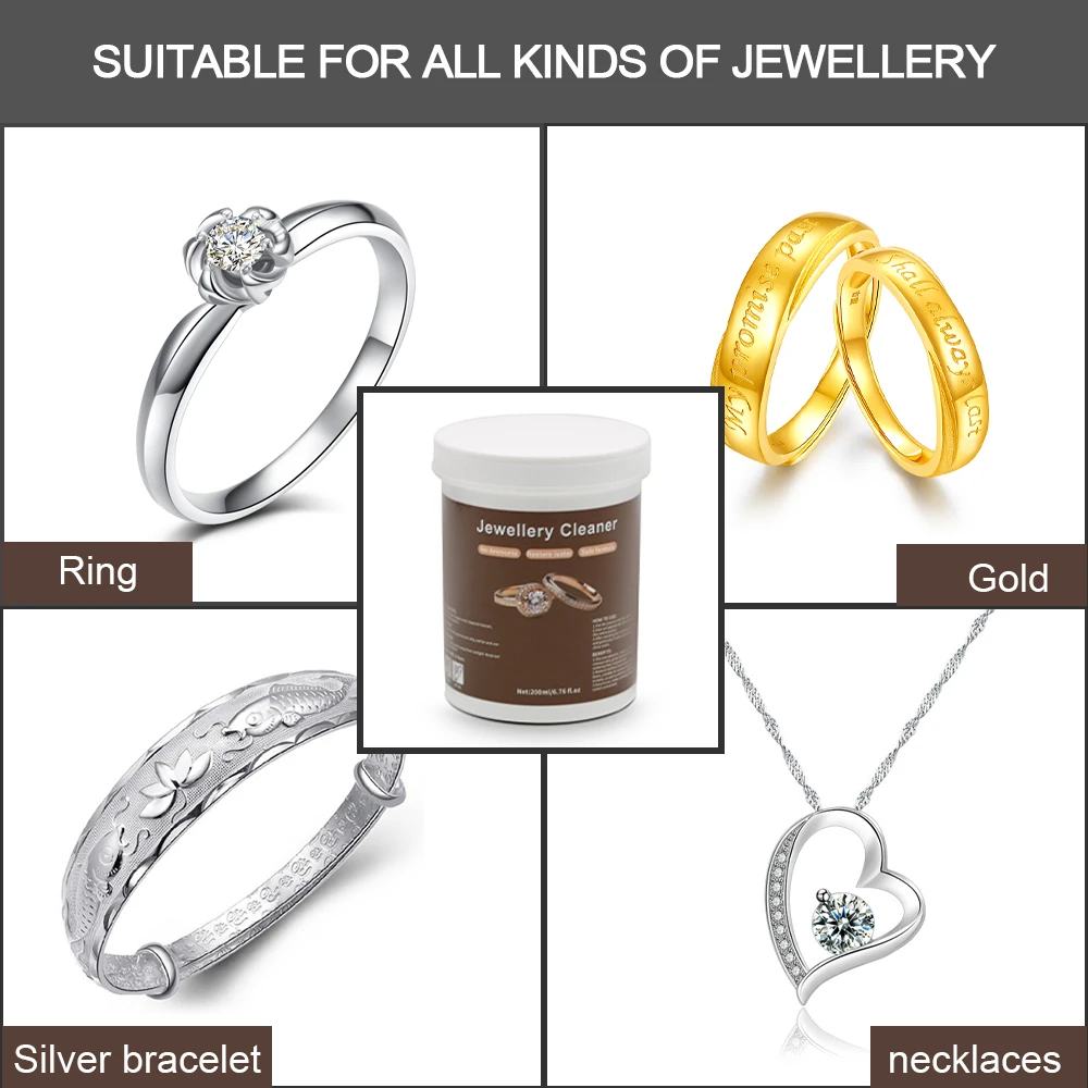 Professional Natural Silver Cleaning Jewelry Cleaners Liquid Eco Friendly Jewelry Polish Cleaning For All Jewelry