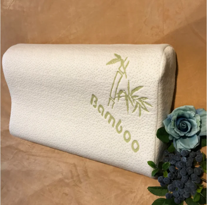 3 слоя стандартная королева Bamboo Регулируемый пенная Подушка с контурным запоминанием облегчить боль в шее