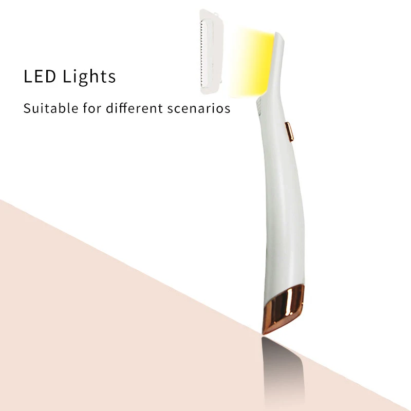 beauty tool facial dermaplan face lip cheeks women non-vibrating led light fashion painless high quality pretty eyebrow shaver 
