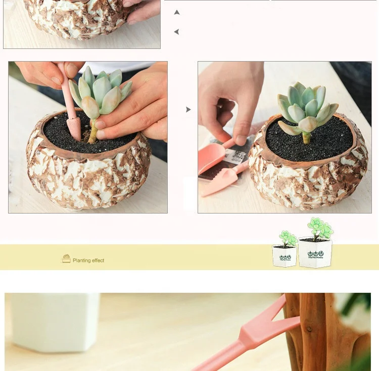 2pcs Succulent Transplanting Device Planters Digging Tool Seedling Garden Nursery Trays