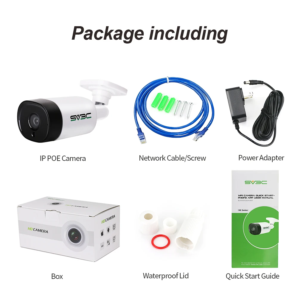 H.265 1080p 3mp 4mp 8mp human motion detection bullet cctv camera ai smart outdoor hd poe surveillance & ip network camera