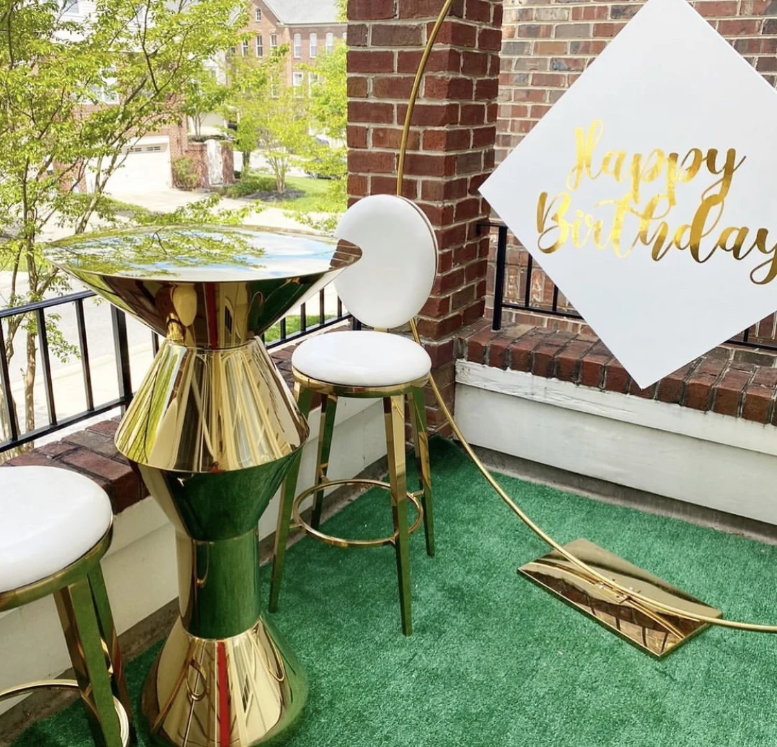 Металлический высокий коктейльный стол для продажи