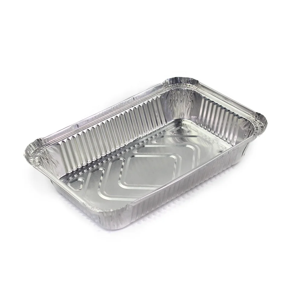 Container/take Out Container /aluminum Disposable Container Food Tray Aluminum Foil 750ml/1.5lb Packaging Eco-friendly