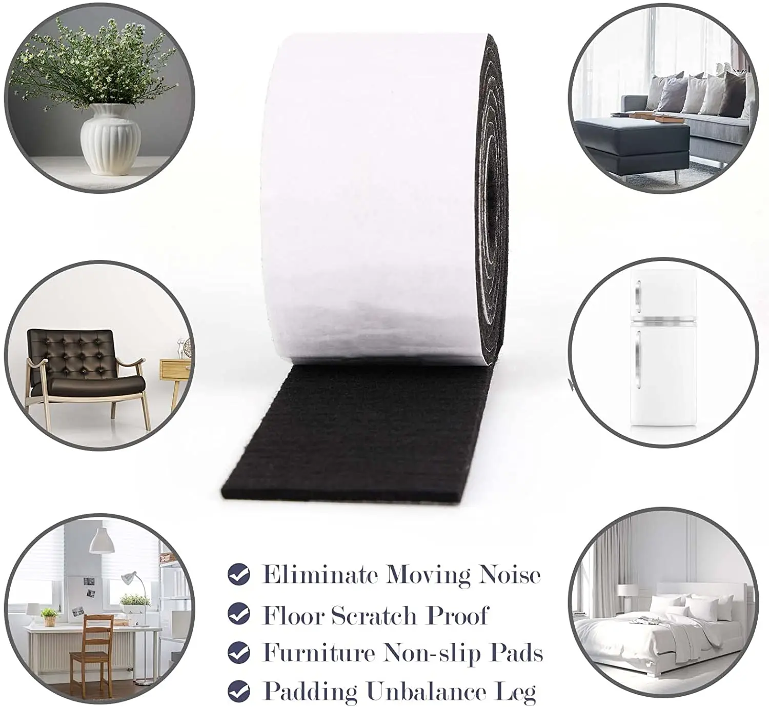 china supplier heavy duty ultra resistant self bulk mattress chairs piano furniture moving self  adhesive felt pads