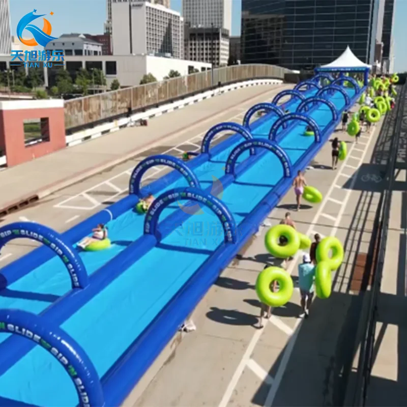 200ft 100m Long Waterslide Inflatable Slide Slip N Slide Inflatable Water Slide The City For Adult