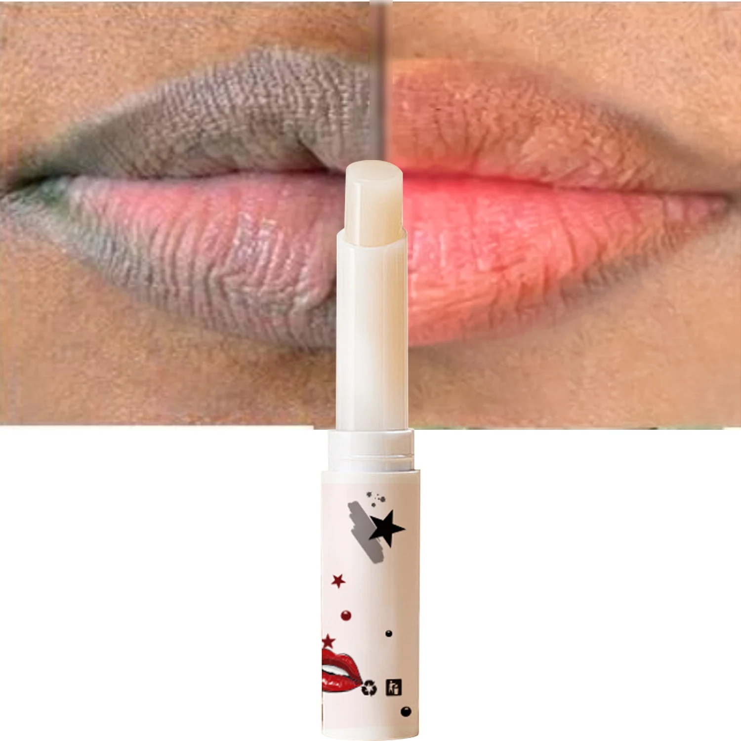 Wholesale 2 in 1 Lip balm Private Label Natural Organic Moisturizing Dark Lip Care Lightening Bleaching Lip Balm Cream