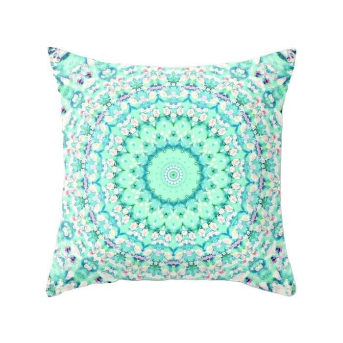 
Hot Sale Simple Fashion Summer Fresh Mint Green Peach Skin Pillowcase For Sofa Bed Living room 