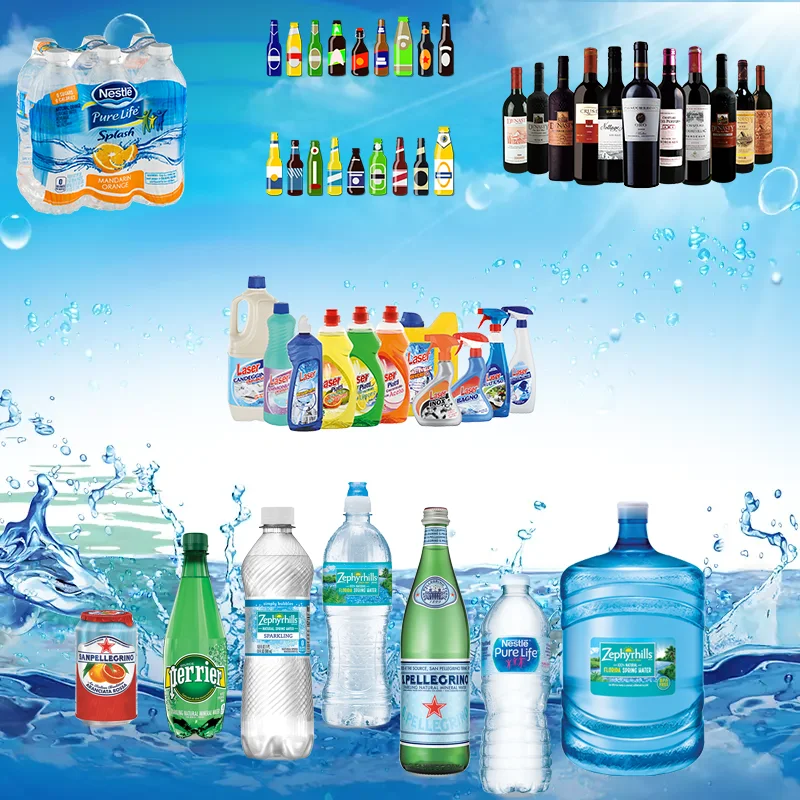 Industrial Beverage Bottle Filling Drinking Pure Mineral Water Fill Making Machine Automatic production line
