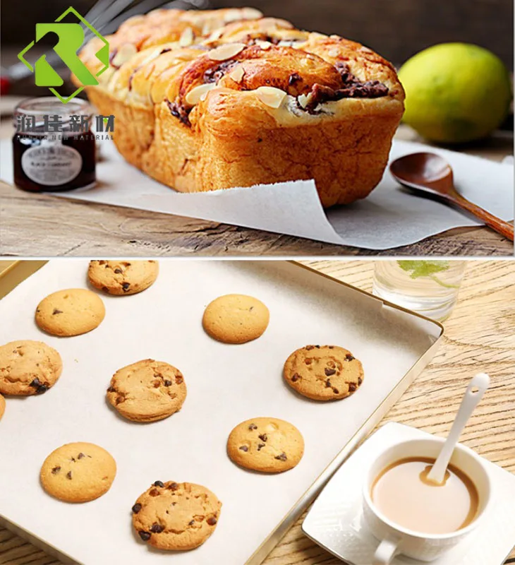 High quality waterproof greaseproof air fryer parchment paper food grade baking silicone oil wrapping paper