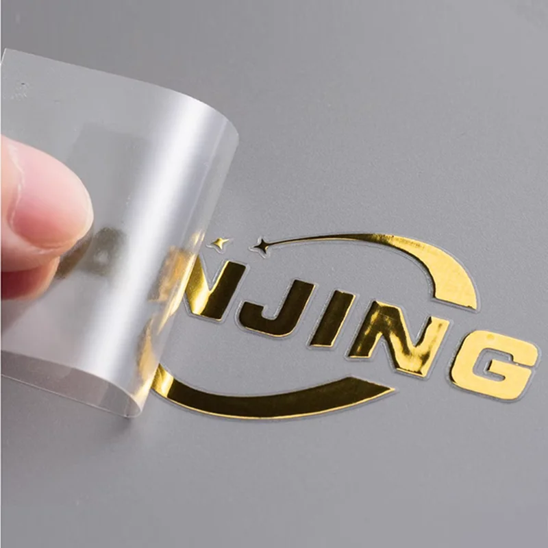 Custom logo self-adhesive metallic transfer car brand name sticker label metal 3D transfer sticker