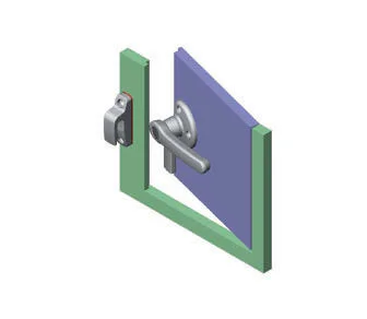 Ручка из цинкового сплава для герметичных дверей двери с защитой от электромагнитных волн звукоизоляционные