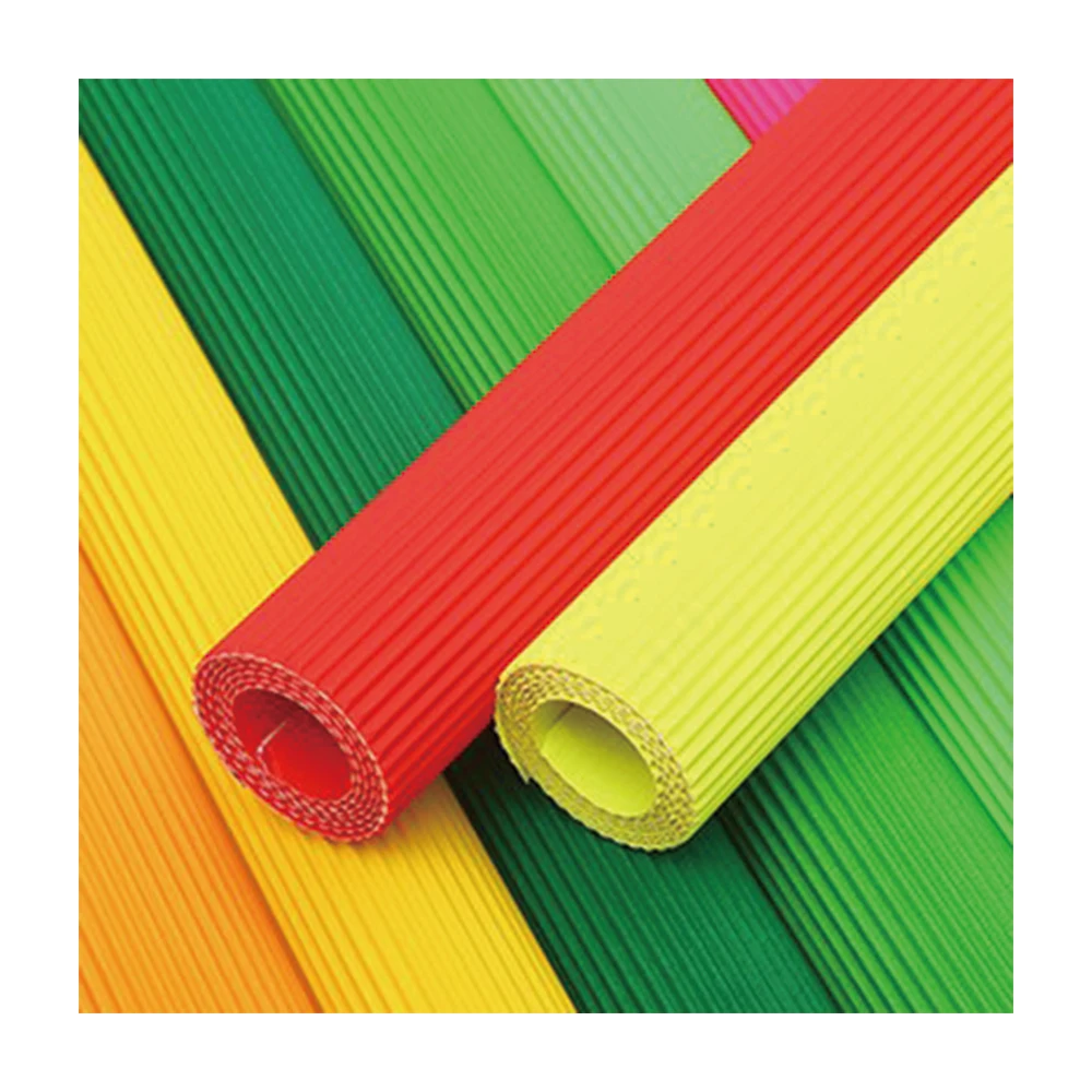 Цветной гофрированный бумажный лист рулон гофрированной бумаги картон