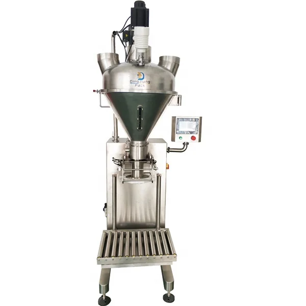 High Precision Refilling System Auger Type Putty Powder Filler Machine Semi Automatic Powder Packing Equipment