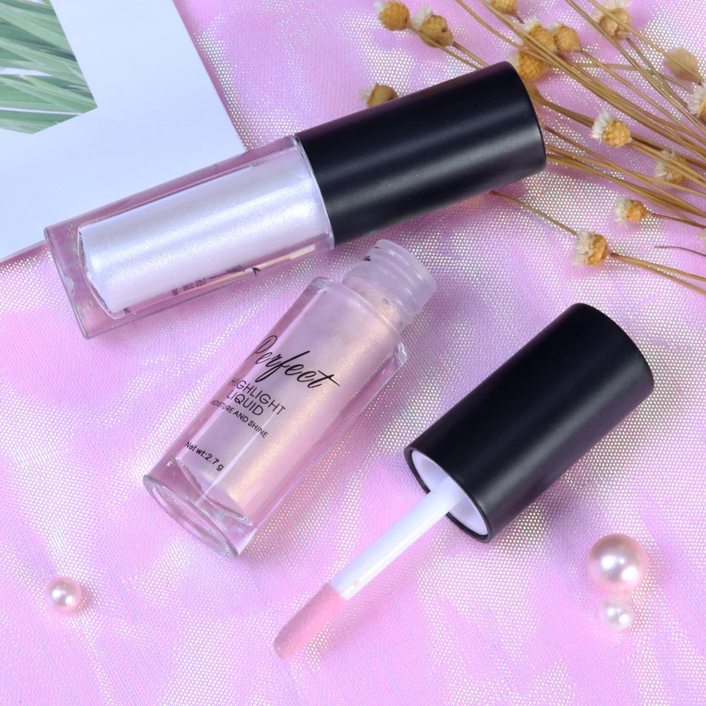 Private Label Smooth Shimmer Liquid Highlighter Makeup Concealer Cosmetics Longlasting Waterproof