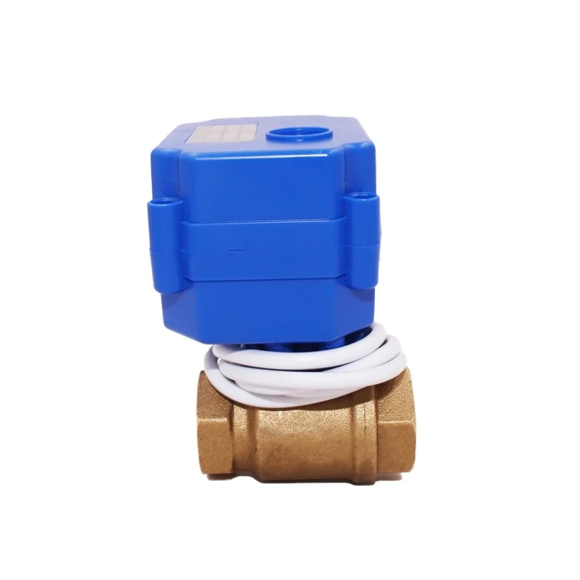 CWX-15Q/N Super Mini 5V 12V 24V 220V 230V Stainless Steel Brass Electric Motorized Water Ball valve for Flow Control