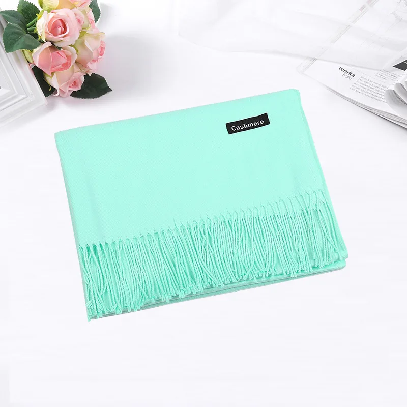 Scarfs For Women Wholesale High Quality Elasticity Solid Color Foulard Women Muslim Hijab Jersey Cotton Scarf