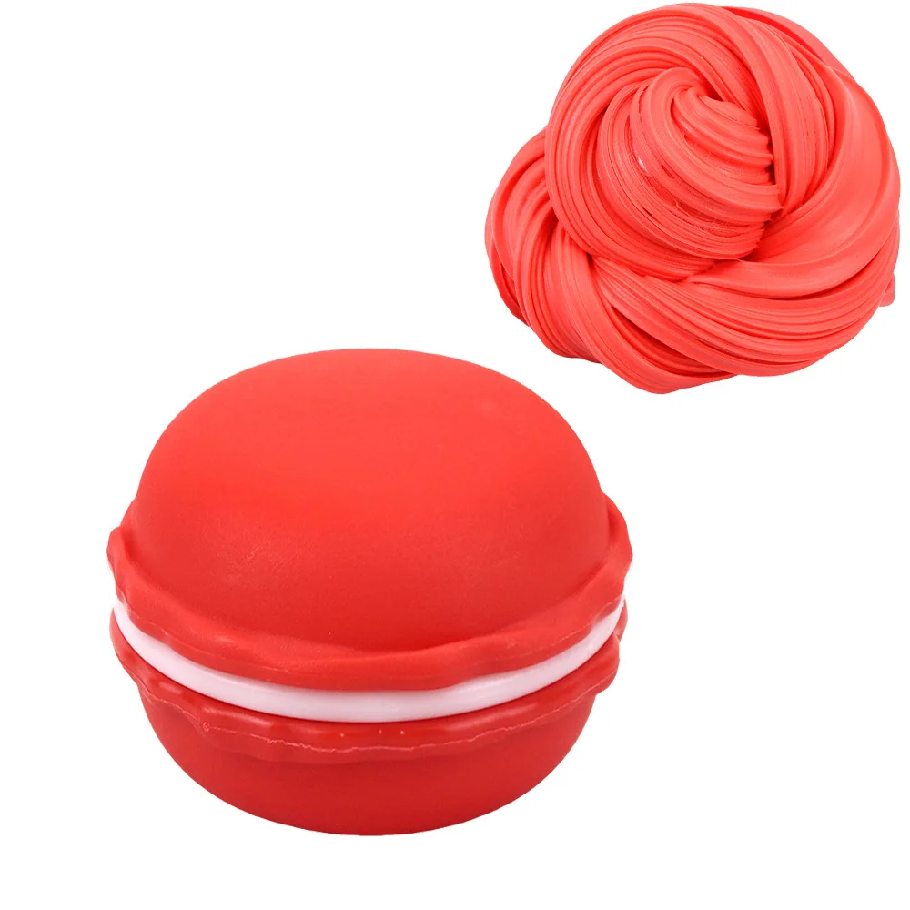  Hot New Release 3 Pcs 100ml Macaron Fluffy Slime Set Toys Stress Relief for Kids