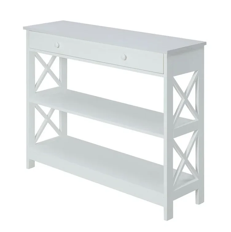 White Color Italian Console Tables for Living Room Narrow Console Tables