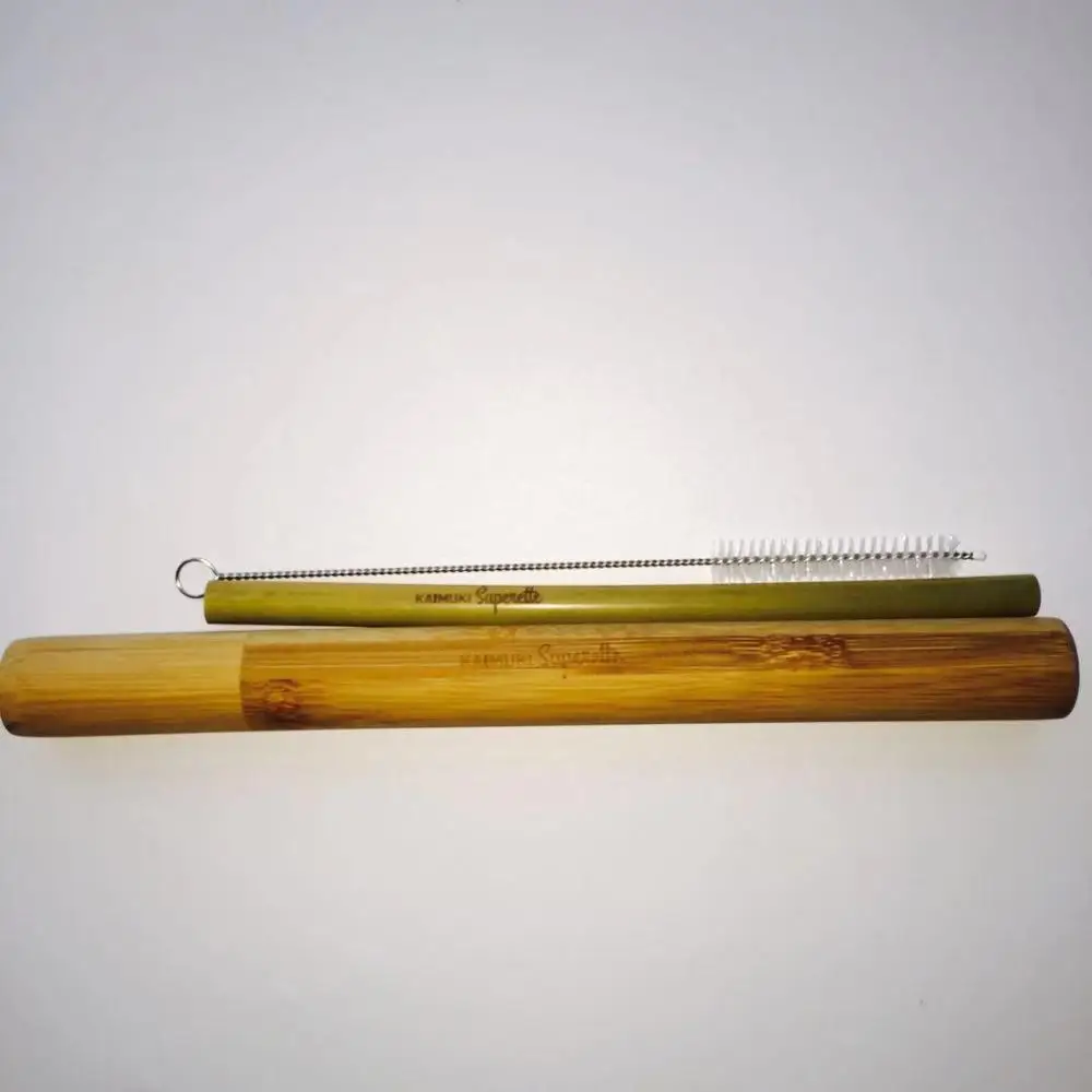 Eco-friendly wood gifts & crafts natural birch wood bamboo tubes box for bamboo straw toothbrush