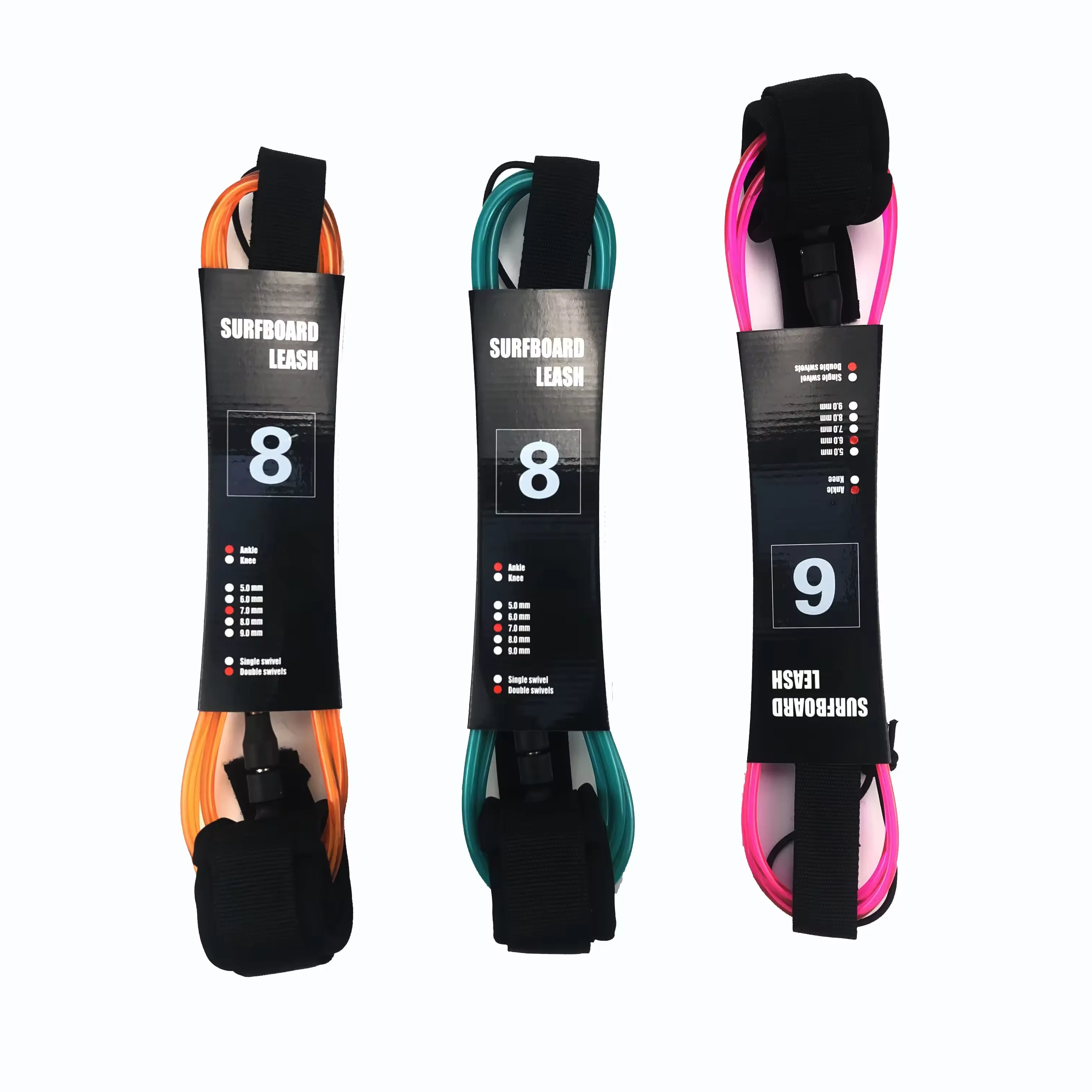 colored ankle surf leash Durable Unisex Inflatable Paddle Board Surfboard Adjustable colorful ultra-lite for Ocean Waters