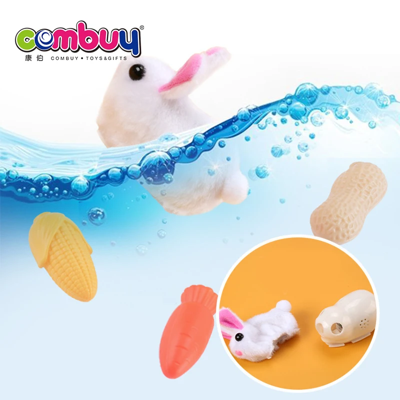 Забавная имитация мягкого индукционного освещения кролик ловит игрушку-мышь