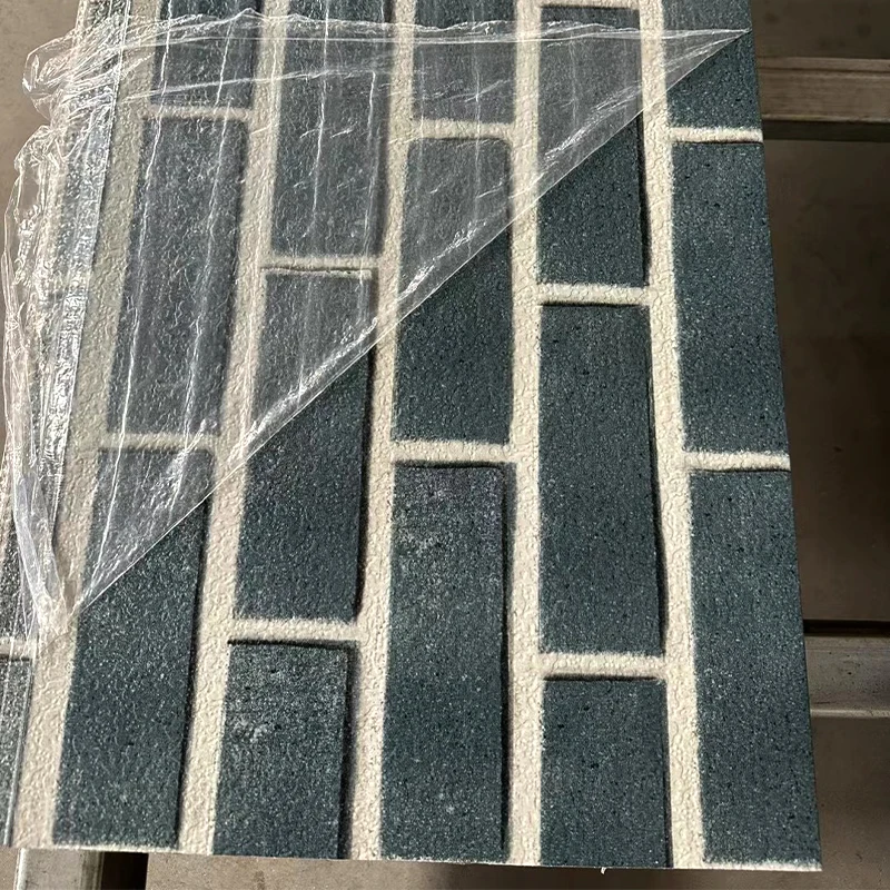 House exterior 16mm waterproof Polyurethane Foam Brick thermal insulation insulated sandwich panels