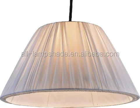China Factory Soft Back Pleated Pendent Lighting Lamp Shade Fabric Lampshade
