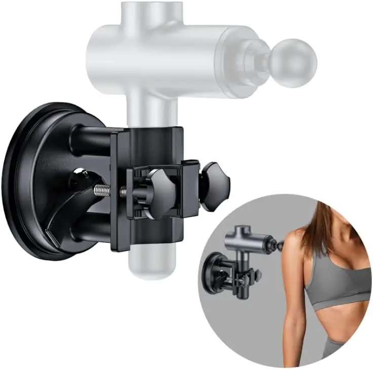 2023 Newest Strong Suction Massage Gun Holder Mount PRO for Back Hands Free Percussion Muscle Massager Wall Mount Self-Massage